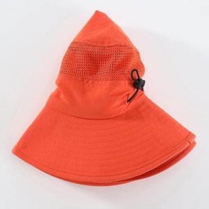 Pălărie de soare cu boruri largi, Outfly, unisex, portocalie, 56-60cm - Img 5