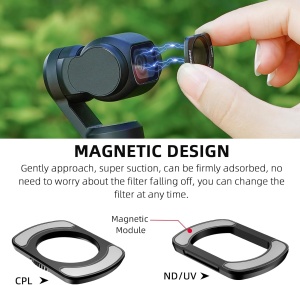 Set filtre ND BRDRC pentru DJI Osmo Pocket 3, pachet de 4, ND8PL ND16PL ND32L ND64PL - Img 3