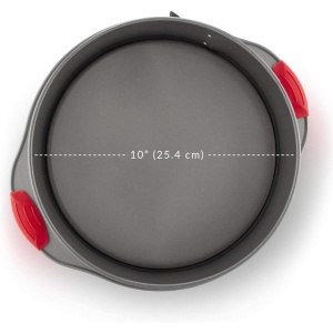 Tavă antiaderentă, 25 cm, cu arc, profesională, pentru tort, cu mânere din silicon - Img 2