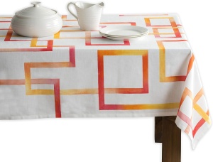 Fată de masă 100% bumbac 140 cm x 180 cm, Labirint - Img 1