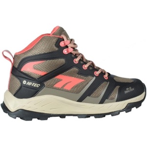 Ghete de drumetie, trekking, impermeabile, pentru femei Hi-Tec Muflon Mid, maro deschis, 38 EU - Img 7