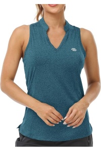 Maiou sport dama pentru tenis, fitnes, fără mâneci, verde, XXXL