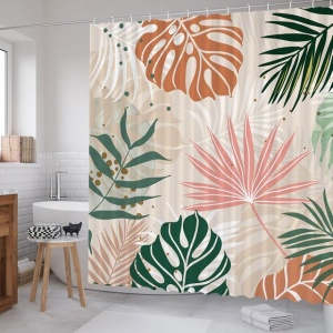 Perdea de dus stil boho 180 x 180 cm cu 12 cârlige - Img 6