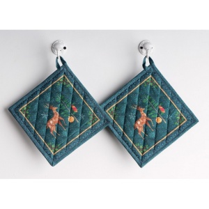 Set de 2 suporturi oala rezistente la căldură pentru bucatarie, 20cm x 20cm - Img 2
