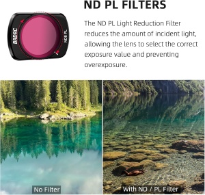 Set filtre ND BRDRC pentru DJI Osmo Pocket 3, pachet de 4, ND8PL ND16PL ND32L ND64PL - Img 4