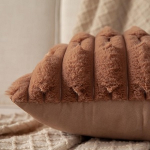 Set de 2 huse de perne decorative, plus, 60 x 60 cm - Img 3