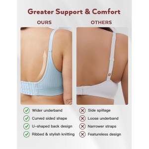 Sutiene de maternitate, 3 bucati, gravide, fara cusaturi HOFISH pentru femei – Mediu - Img 4