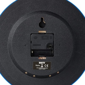 Ceas de perete in limba engleza, 25 cm, pentru copii, roz - Img 2