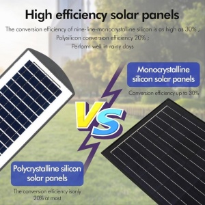Felinar 640 LED, cu panou solar, 6500K, senzori de miscare cu infrarosu, telecomandă, impermeabil IP67 - Img 4