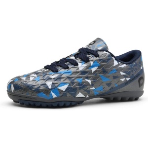 Ghete de fotbal, Unisex, Gri cu Albastru regal, 29 EU - Img 2