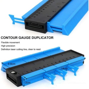 Dispozitiv de contur 12 cm, cu blocare, 1 marker negru din PVC, albastru - Img 6