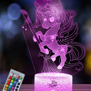 Lampa de noapte Nice Dream Unicorn pentru copii cu telecomanda - Img 2