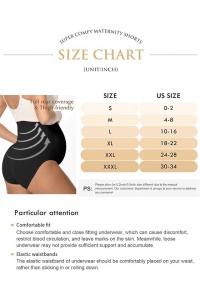 Lenjerie intima pentru gravide, modelatoare, fara cusaturi, cu croiala înalta, set 2 bucati – Negru, M - Img 6