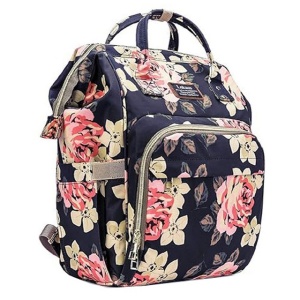 Rucsac termoizolant, pentru mamici si bebelusi, floral, Srotek - Img 1