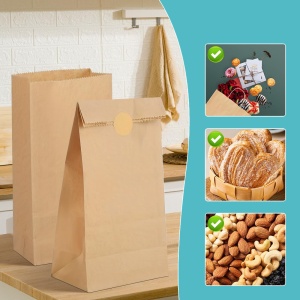 Set 100 pungi mici de hârtie pentru împachetarea cadourilor, 9 x 18 x 5,5 cm - Img 5