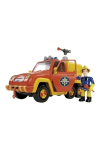 Set pompierul Sam cu vehicul de urgentă Venus, Merkur si figurină, Simba, pentru copii de la 3+ - Img 1