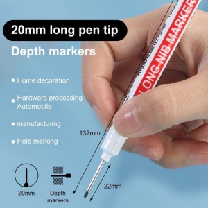Dispozitiv de contur 12 cm, cu blocare, 1 marker negru din PVC, albastru - Img 3