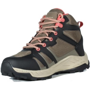 Ghete de drumetie, trekking, impermeabile, pentru femei Hi-Tec Muflon Mid, maro deschis, 38 EU - Img 1