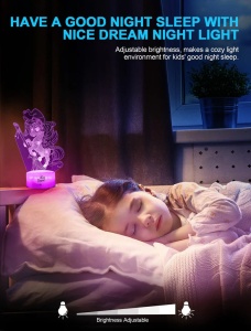 Lampa de noapte Nice Dream Unicorn pentru copii cu telecomanda - Img 3
