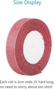 Set 2 role de panglică pentru cadouri 2,2 cm x 50 de metri - Img 3