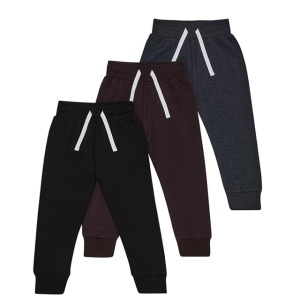 Set 3 pantaloni de trening pentru copii, caldurosi si confortabili – multicolor, 5-6 ani
