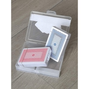 Set de 2 pachete de cărți de joc roșii și albastre - Img 3
