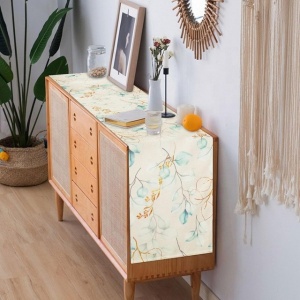 Set decorativ pentru masă, aleer/traversa 30x180cm si 4 naproane 30/45 cm - Img 2