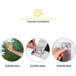 Jaluzea 100% opac, fără găurire, protectie solară, cu ventuze pentru ferestre Velux, tip stele lunare, 57x100 cm, pentru Y45/045 - Img 5