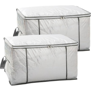 Set 2 genti de depozitare, organizare 84L, 60x40x35 cm, cu fermoar