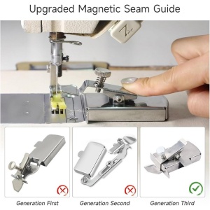Set ghid magnetic pentru masina de cusut, 2 suveici si 1 infilator ac - Img 2