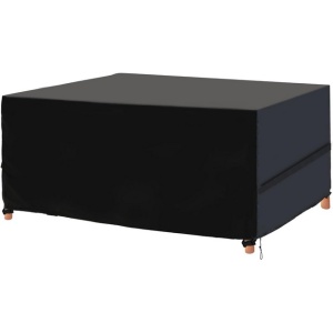 Husa pentru mobilier de grădină, din material Oxford 420D, impermeabilă, rezistentă la UV, 280x204x106CM - negru - Img 5
