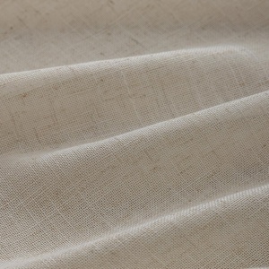 Set de 2 perdele din amestec de in cu bandă cu volane h-220 x l-140 cm, natural - Img 3