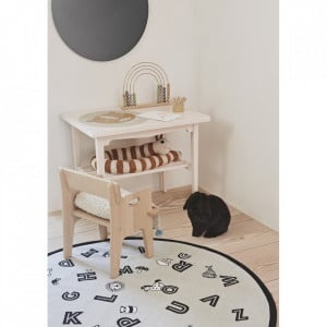 Covor copii gri rotund 120 cm Alfabet - Img 2