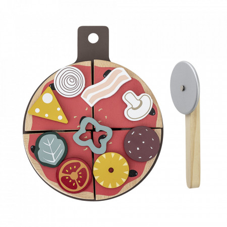 Set de joaca din lemn Talias Bloomingville Mini Dimensiuni: - Lungime: 20 cm - Latime: 16 cm - Inaltime: 3 cm Material: lemn de fag si placaj Varsta recomandata: 2+ ani.