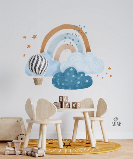 Sticker Blue Rainbow