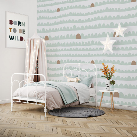 Tapet Coloured Scandi Hills