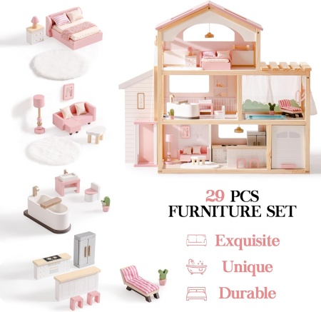 Căsă de păpuși Pink D - Img 4
