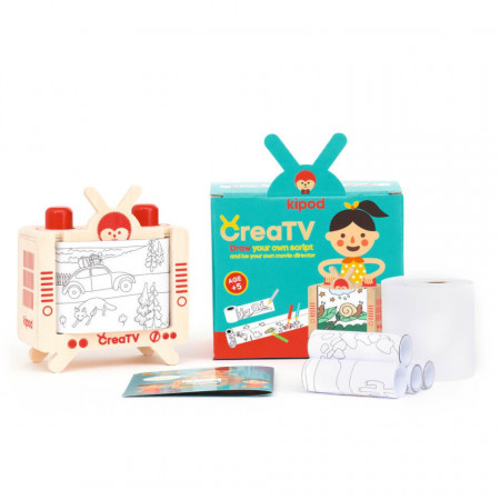 Joc din lemn Televizor CreaTV, Kipod Toys