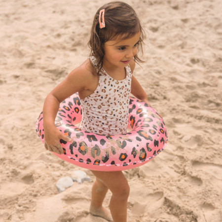 Rose Gold Leopard Kids Swimring ⌀50 cm