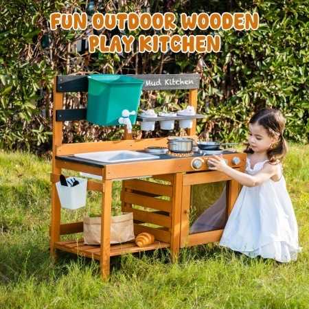 Bucatarie copii din lemn de exterior Real Water - Img 4