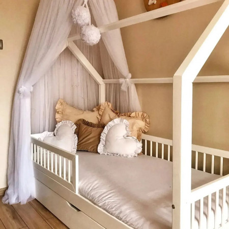 Patut casuta Gentle Half Duo white 90X190