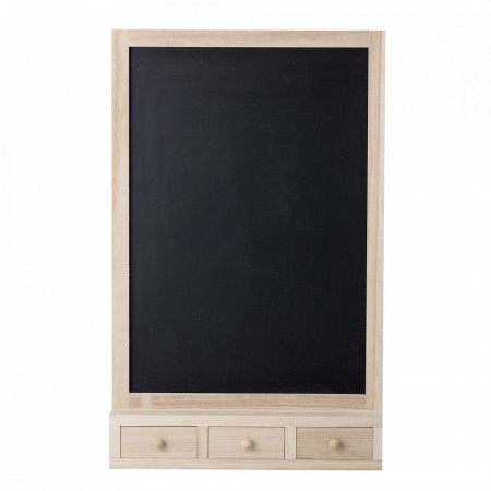 Tabla de scris din lemn si MDF Higma Bloomingville Mini Dimensiuni: - Lungime: 50 cm - Latime: 10 cm - Inaltime: 80 cm Material: lemn de paulownia, MDF si placaj