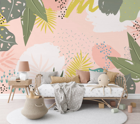 Tapet Pink Jungle