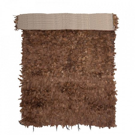 Covor maro din piele 120x180 cm Serah