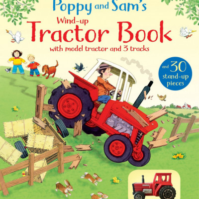 WIND UP tractor book- Poppy and Sam