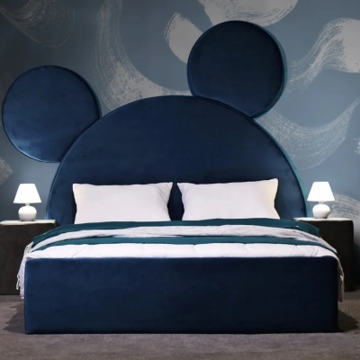 Pat copii tapitat Premium Mickey Dark Blue