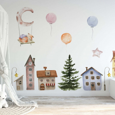 Stickere de Perete Copii SleepVille
