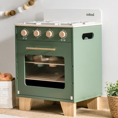 Cuptor lemn pentru copii Verde