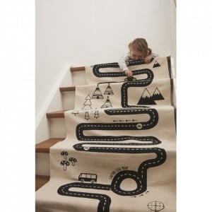Covor copii bumbac road 70x180 cm