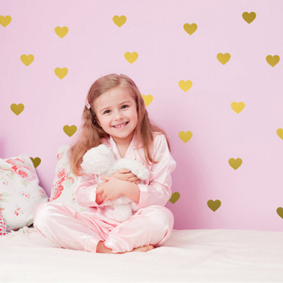 Sticker Golden Hearts